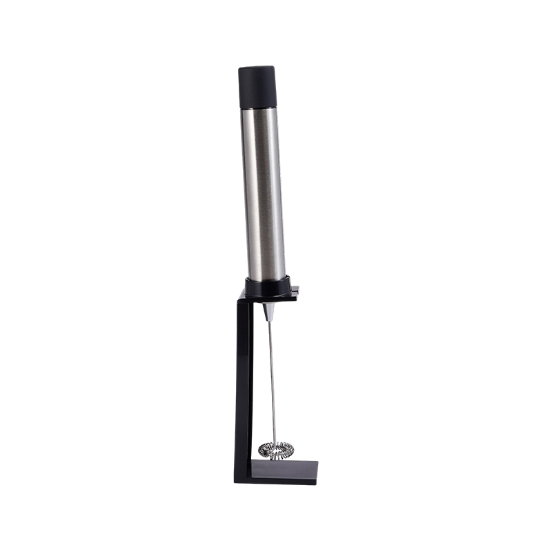 Montalatte elettrico automatico in acciaio inox con base